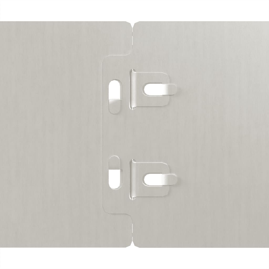 Bordure per Prato 50 pz 10x103 cm Flessibili in Acciaio Corten
