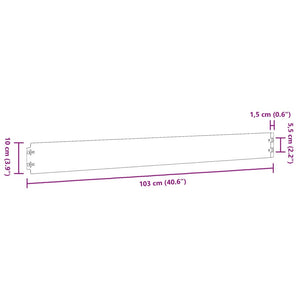 Bordure per Prato 50 pz 10x103 cm Flessibili in Acciaio Corten
