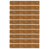 Bordure per Prato 10 pz 15x103 cm Flessibili in Acciaio Corten