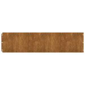 Bordure per Prato 30 pz 25x103 cm Flessibili in Acciaio Corten 821897