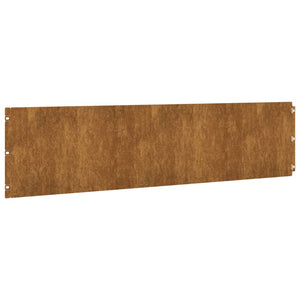 Bordure per Prato 30 pz 25x103 cm Flessibili in Acciaio Corten 821897