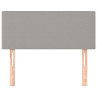 Testiera Grigio Chiaro 80x5x78/88 cm in Tessuto