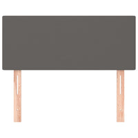 Testiera Grigia 80x5x78/88 cm in Similpelle 345736