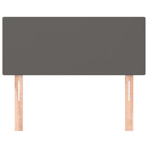 Testiera Grigia 80x5x78/88 cm in Similpelle