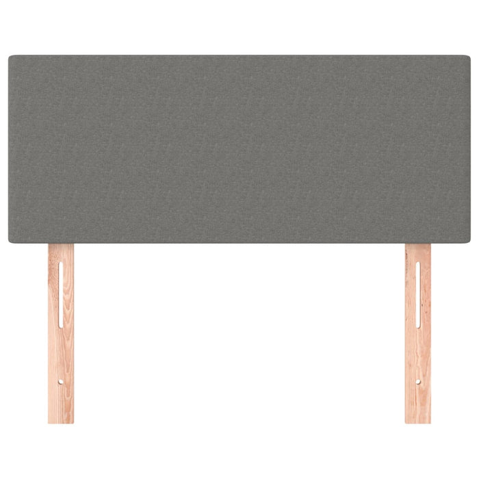 Testiera Grigio Scuro 90x5x78/88 cm in Tessuto 345745