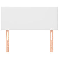 Testiera Bianca 90x5x78/88 cm in Similpelle 345753