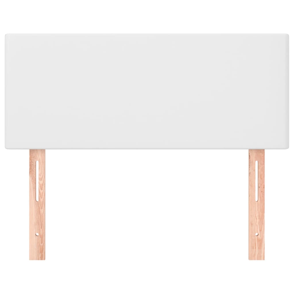 Testiera Bianca 90x5x78/88 cm in Similpelle 345753