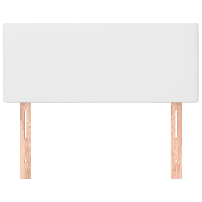 Testiera Bianca 90x5x78/88 cm in Similpelle 345753