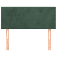 Testiera Verde scuro 90x5x78/88 cm in Velluto