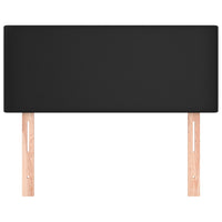 Testiera Nera 100x5x78/88 cm in Similpelle