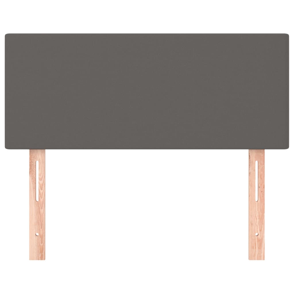 Testiera Grigio 100x5x78/88 cm in Similpelle