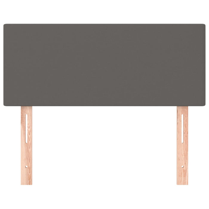 Testiera Grigio 100x5x78/88 cm in Similpelle 345776