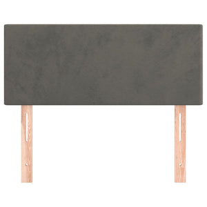 Testiera Grigio Scuro 100x5x78/88 cm in Velluto