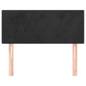 Testiera Nera 100x5x78/88 cm in Velluto