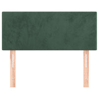 Testiera Verde Scuro 100x5x78/88 cm in Velluto 345781