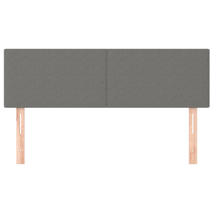 Testiere 2 pz Grigio Scuro 72x5x78/88 cm in Tessuto 345785