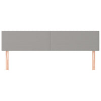 Testiera 2 pz-Set di 2 Testata-Testiera Decorativa Grigio Chiaro 80x5x78/88 cm in Tessuto 175507