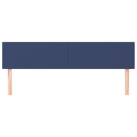 Testiera 2 pz Blu 90x5x78/88 cm in Tessuto 345830