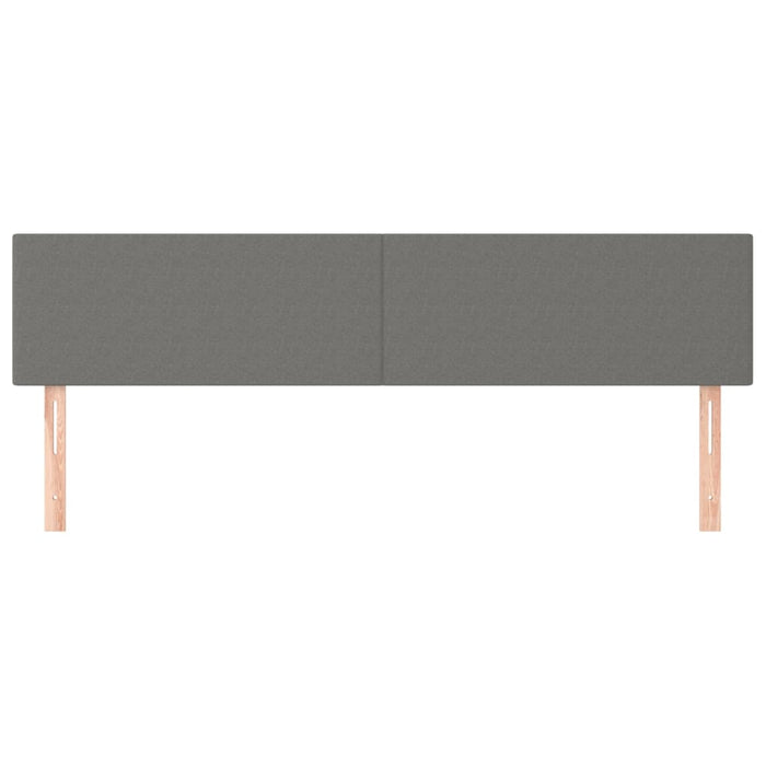 Testiere 2 pz Grigio Scuro 100x5x78/88 cm in Tessuto 345845