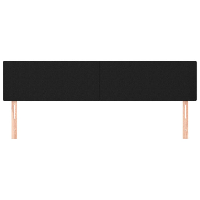 Testiere 2 pz Nero 100x5x78/88 cm in Tessuto 345846