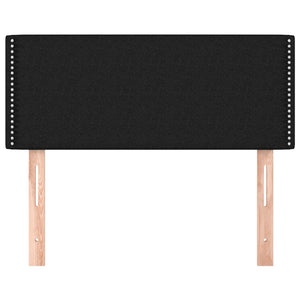 Testiera-Testata-Testiera Decorativa Nera 80x5x78/88 cm in Tessuto 415478