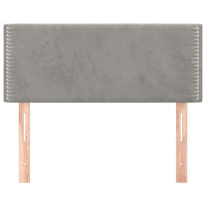 Testiera Grigio Chiaro 80x5x78/88 cm in Velluto