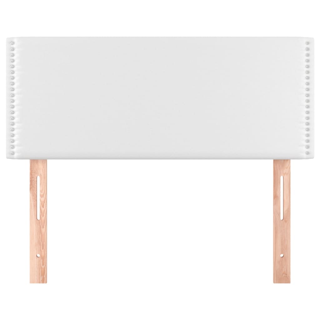 Testiera Bianco 100x5x78/88 cm in Similpelle