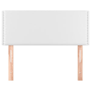 Testiera Bianco 100x5x78/88 cm in Similpelle