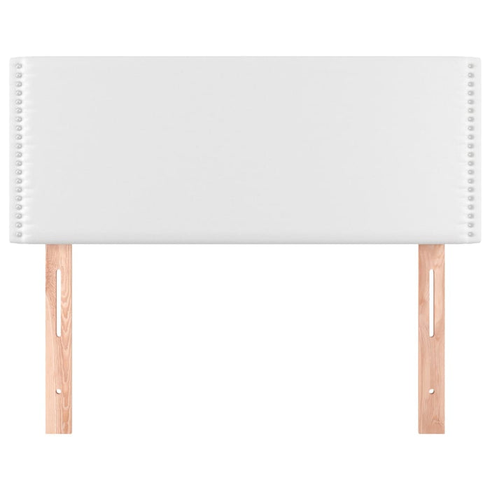 Testiera Bianco 100x5x78/88 cm in Similpelle