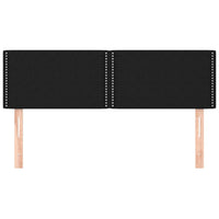 Testiere 2 pz Nere72x5x78/88 cm in Tessuto 345926