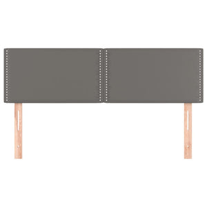 Testiere 2 pz Grigie 72x5x78/88 cm in Similpelle 345936