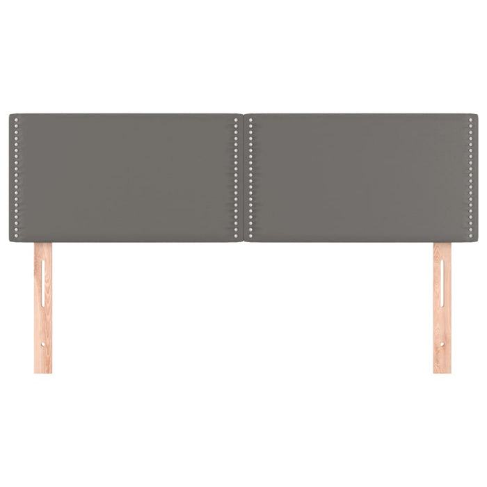 Testiere 2 pz Grigie 72x5x78/88 cm in Similpelle 345936