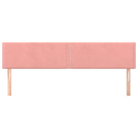 Testiera 2 pz Rosa 80x5x78/88 cm in Velluto 345963