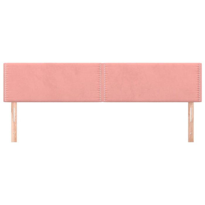 Testiera 2 pz Rosa 80x5x78/88 cm in Velluto 345963