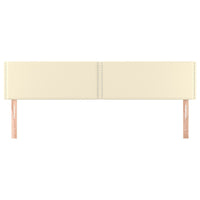 Testiera 2 pz Crema 90x5x78/88 cm in Similpelle 345974
