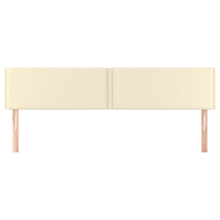 Testiera 2 pz Crema 90x5x78/88 cm in Similpelle 345974