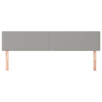 Testiere 2 pz Grigio Chiaro 100x5x78/88 cm in Tessuto