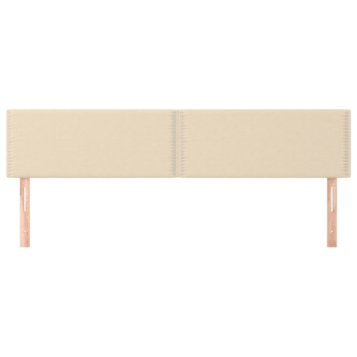 Testiera 2 pz-Set di 2 Testata-Testiera Decorativa Crema 100x5x78/88 cm in Tessuto 222292