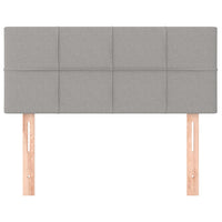Testiera-Testata Decorativa Grigio Chiaro 90x5x78/88 cm in Tessuto 890673