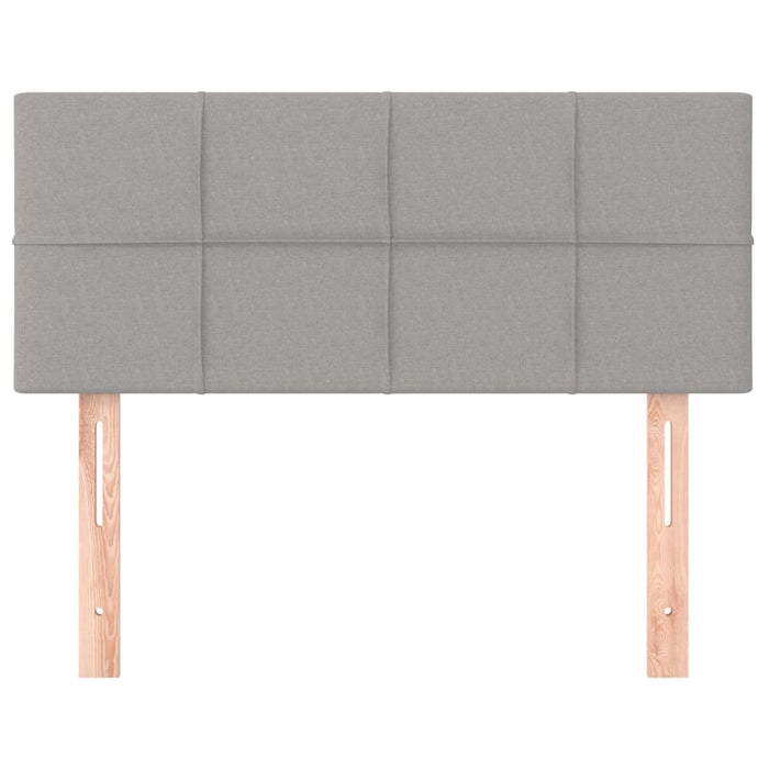 Testiera-Testata Decorativa Grigio Chiaro 90x5x78/88 cm in Tessuto 890673