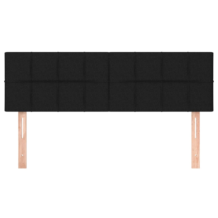 Testiere 2 pz Nere72x5x78/88 cm in Tessuto 346048