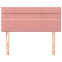 Testiera-Testata-Testiera Decorativa Rosa 80x5x78/88 cm in Velluto 475666