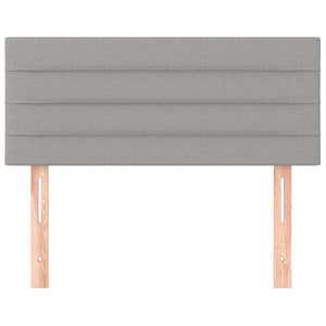 Testiera Grigio Chiaro 90x5x78/88 cm in Tessuto