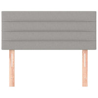 Testiera-Testata Decorativa Grigio Chiaro 90x5x78/88 cm in Tessuto 118263