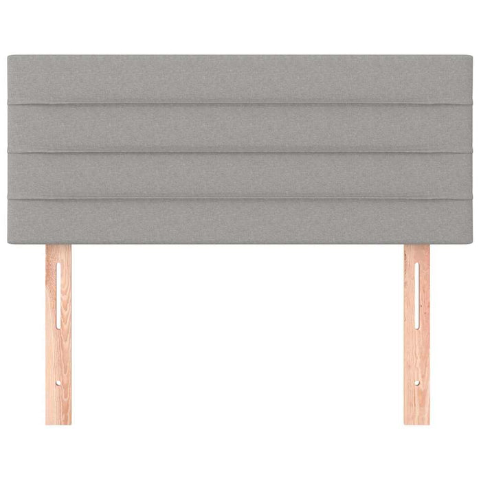 Testiera-Testata Decorativa Grigio Chiaro 90x5x78/88 cm in Tessuto 118263