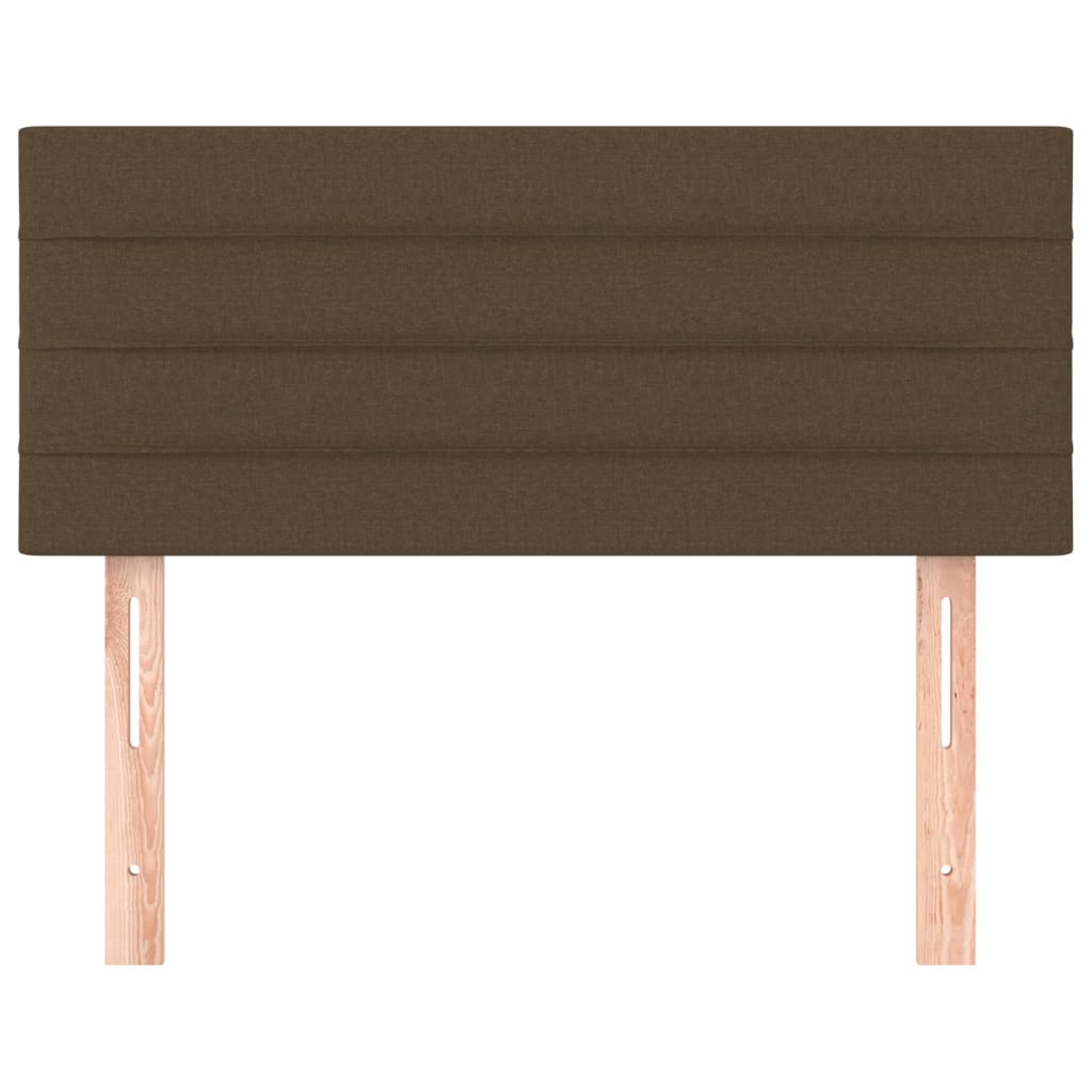 Testiera Marrone Scuro 90x5x78/88 cm in Tessuto 346119