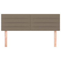 Testiere 2 pz Tortora 72x5x78/88 cm in Tessuto
