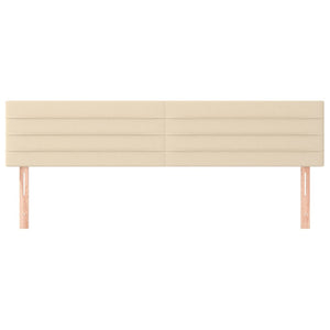 Testiera 2 pz-Set di 2 Testata-Testiera Decorativa Crema 80x5x78/88 cm in Tessuto 276495