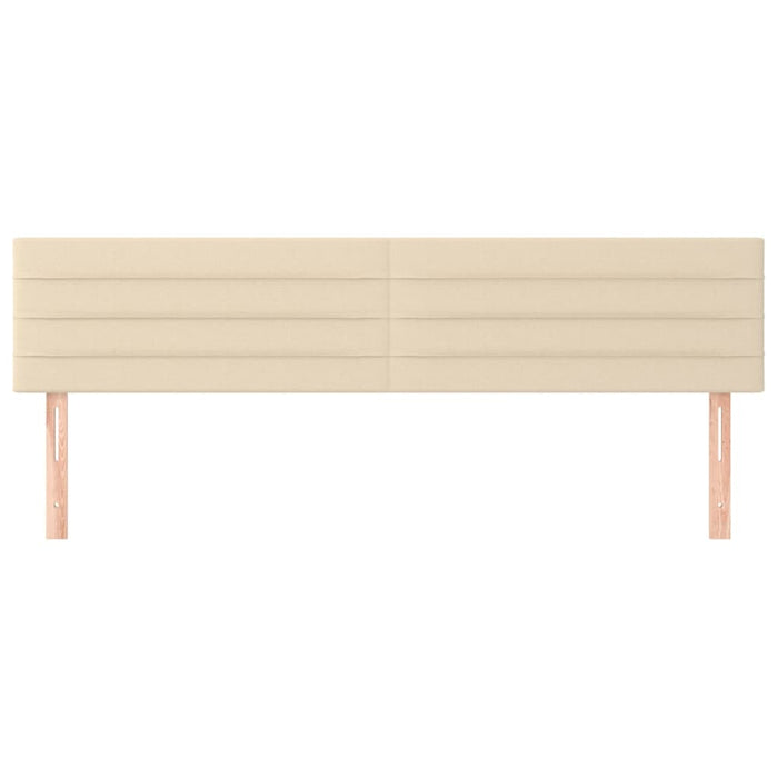 Testiera 2 pz-Set di 2 Testata-Testiera Decorativa Crema 80x5x78/88 cm in Tessuto 276495