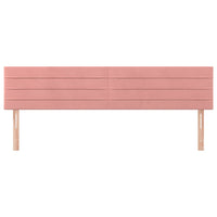 Testiera 2 pz-Set di 2 Testata-Testiera Decorativa Rosa 90x5x78/88 cm in Velluto 650194